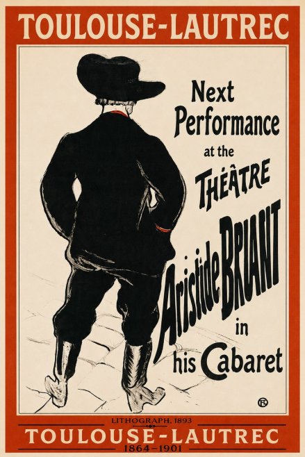 Toulouse-Lautrec Next Performance at the Théâtre Aristide Bruant in His Cabaret No2 - Juliste