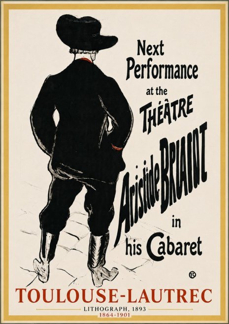 Toulouse-Lautrec Next Performance at the Théâtre Aristide Bruant in His Cabaret No4 - Juliste