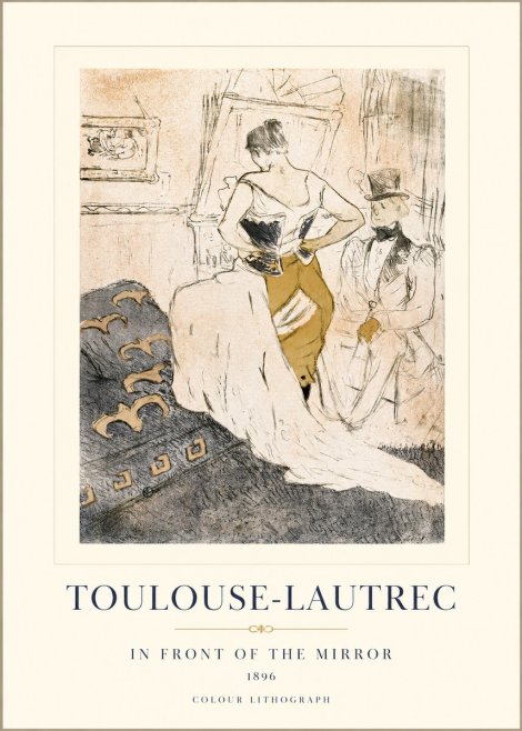 Toulouse-Lautrec In Front of the Mirror No1 - Juliste