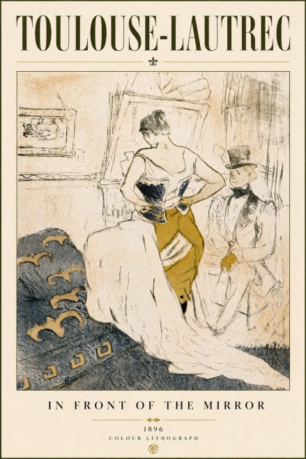 Toulouse-Lautrec In Front of the Mirror No4 - Juliste