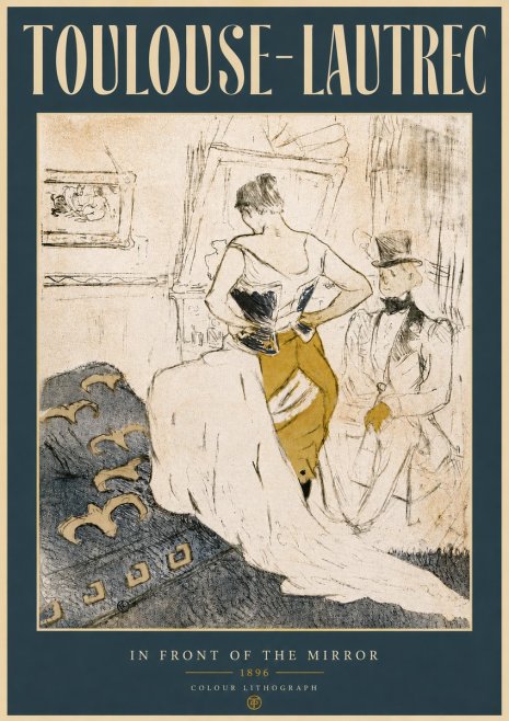 Toulouse-Lautrec In Front of the Mirror No5 - Juliste