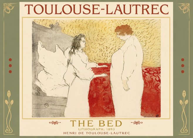 Toulouse-Lautrec The Bed No2 - Juliste