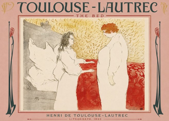 Toulouse-Lautrec The Bed No3 - Juliste