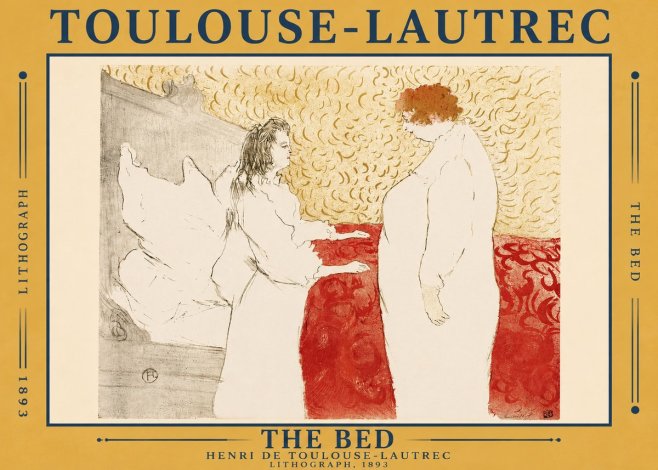 Toulouse-Lautrec The Bed No4 - Juliste
