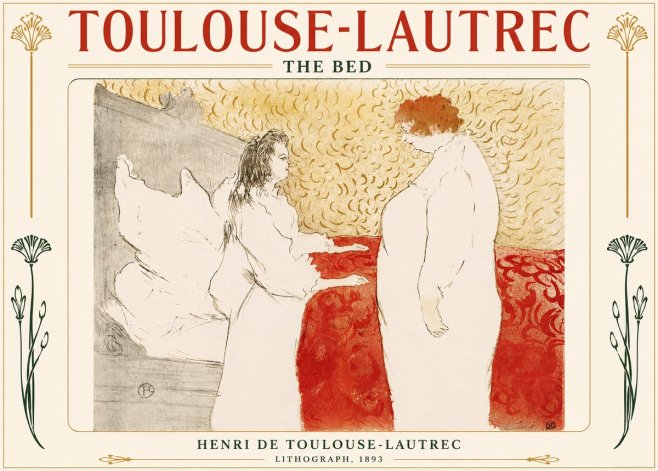 Toulouse-Lautrec The Bed No5 - Juliste