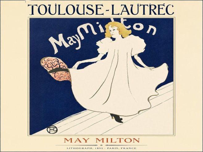 Toulouse-Lautrec May Milton No3 - Juliste