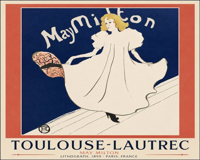 Toulouse-Lautrec May Milton No4 - Juliste