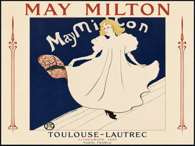Toulouse-Lautrec May Milton No5 - Juliste