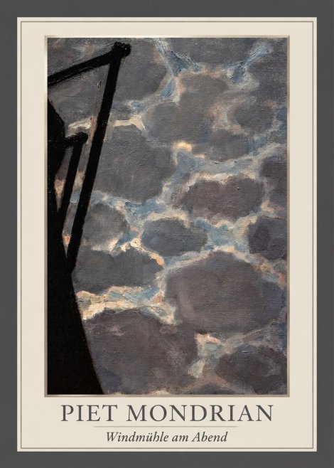 Piet Mondrian Windmühle Am Abend I No1 - Juliste