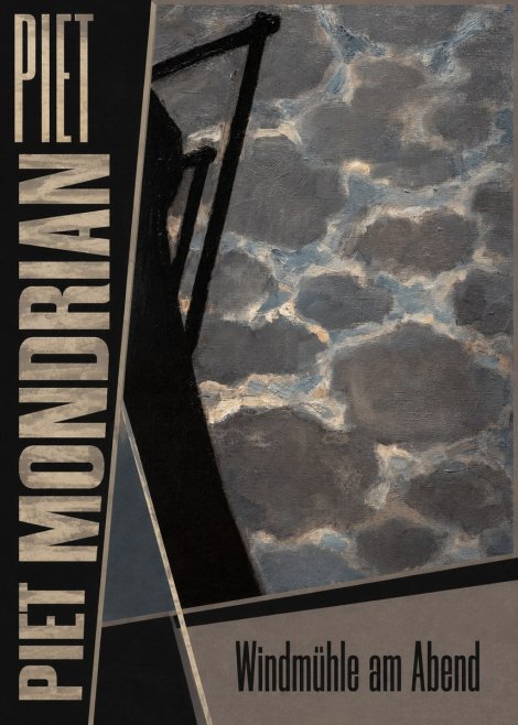 Piet Mondrian Windmühle Am Abend I No5 - Juliste
