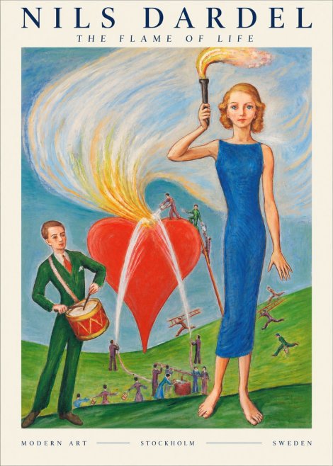 Nils Dardel The Flame of Life No1 - Juliste
