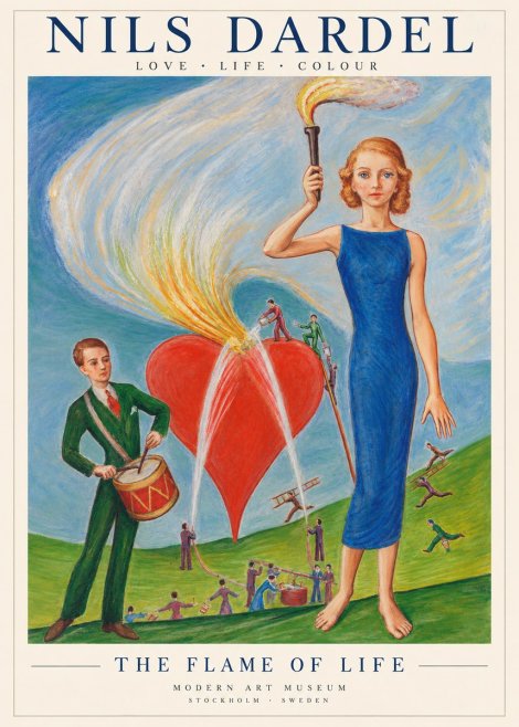 Nils Dardel The Flame of Life No2 - Juliste