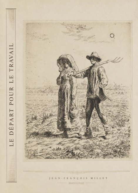 Jean-François Millet Le Départ Pour Le Travail II No2 - Juliste