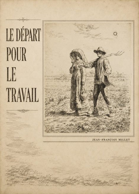 Jean-François Millet Le Départ Pour Le Travail II No3 - Juliste