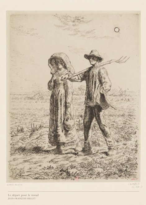 Jean-François Millet Le Départ Pour Le Travail II No6 - Juliste