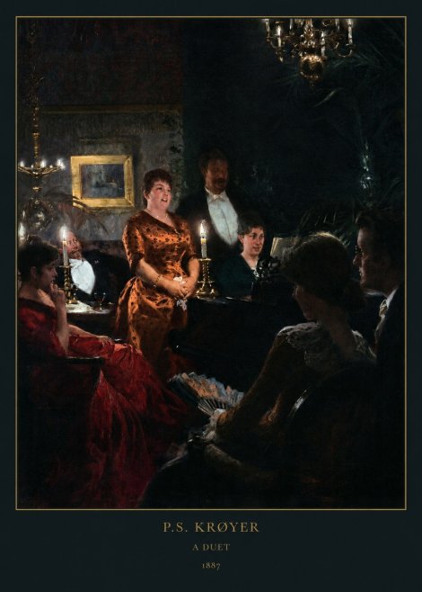 P.S. Krøyer A Duet No6 - Juliste