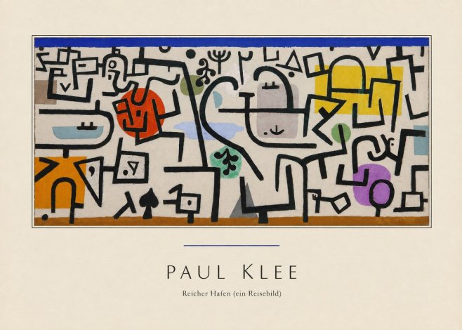 Paul Klee Reicher Hafen (Ein Reisebild) I No3 - Juliste