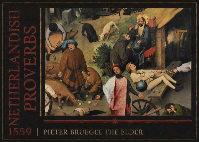 Pieter Bruegel Netherlandish Proverbs IV No4 - Juliste