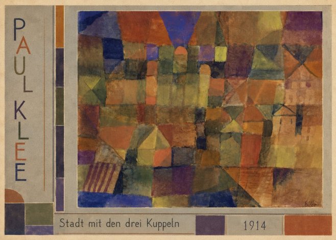 Paul Klee Stadt Mit Den Drei Kuppeln No2 - Juliste