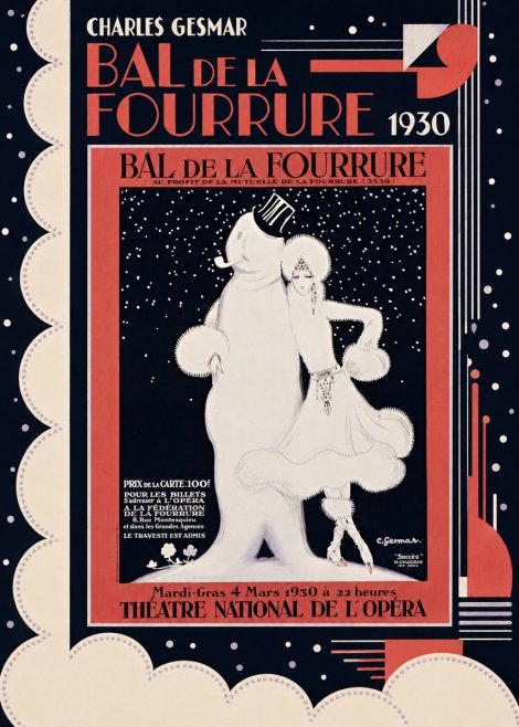 Charles Gesmar Bal De La Fourrure I No6 - Juliste