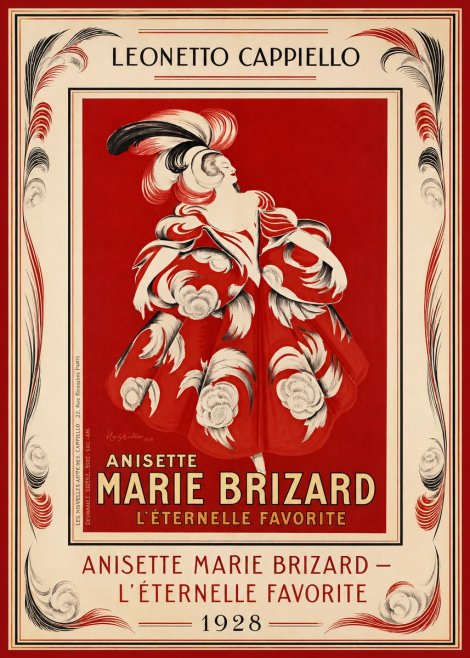Leonetto Cappiello Ansette Marie Brizard - L'éternelle Favorite No1 - Juliste