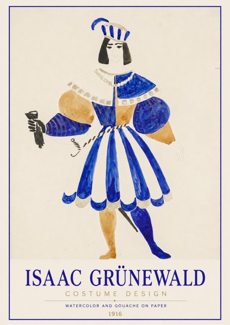 Isaac Grünewald Costume Design III No1 - Juliste