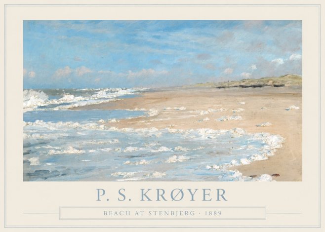 P.S. Krøyer Beach at Stenbjerg · 1889 No1 - Juliste