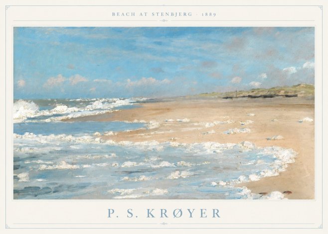 P.S. Krøyer Beach at Stenbjerg · 1889 No6 - Juliste