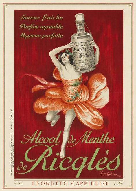 Leonetto Cappiello Alcool De Menthe De Ricqlès I No1 - Juliste