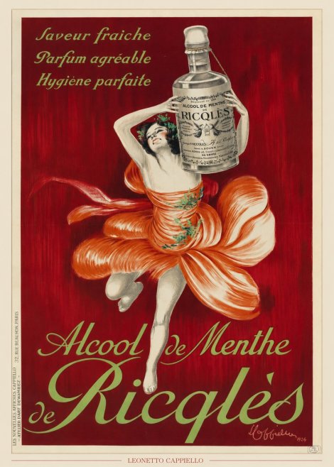 Leonetto Cappiello Alcool De Menthe De Ricqlès I No6 - Juliste