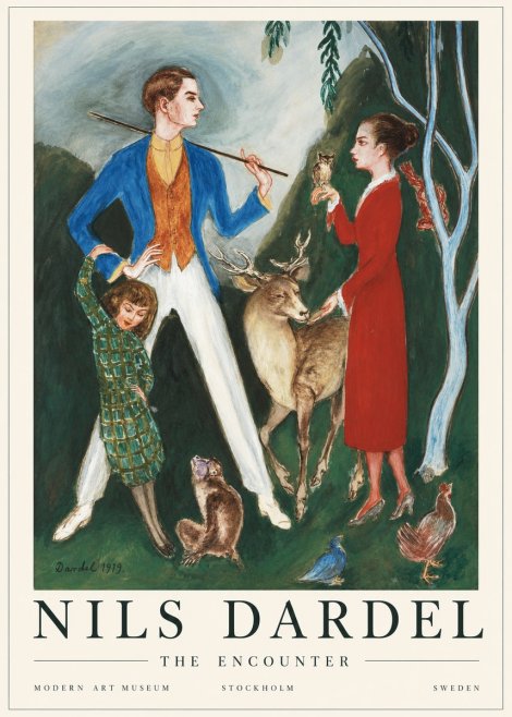 Nils Dardel The Encounter No1 - Juliste