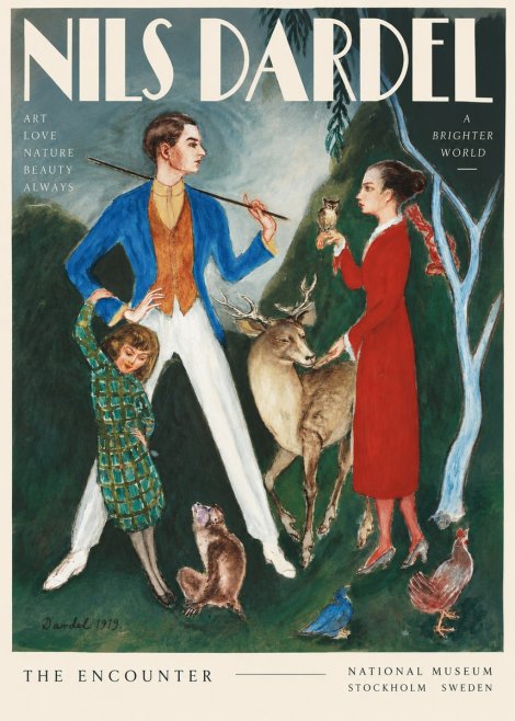 Nils Dardel The Encounter No3 - Juliste