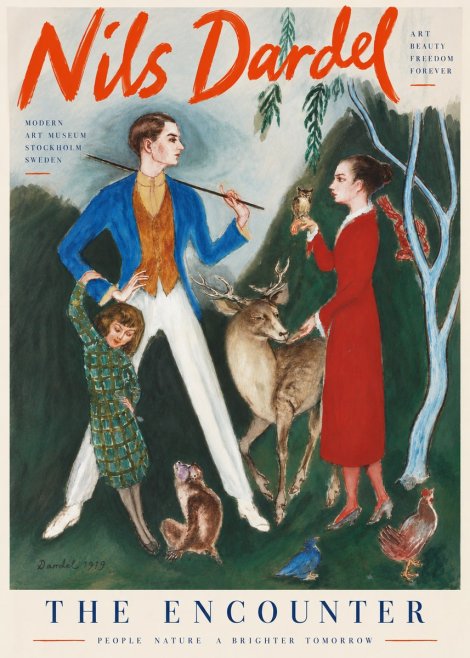 Nils Dardel The Encounter No6 - Juliste