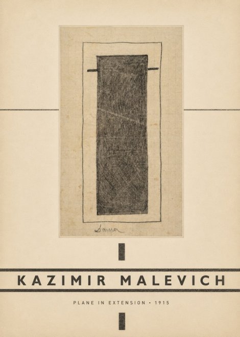 Kazimir Malevich Plane in Extension No3 - Juliste