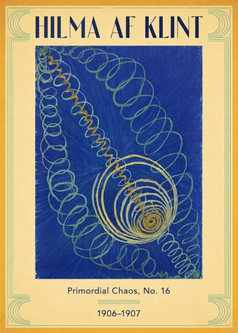 Hilma af Klint Primordial Chaos, No. 16 No3 - Juliste