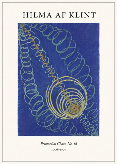 Hilma af Klint Primordial Chaos, No. 16 No4 - Juliste
