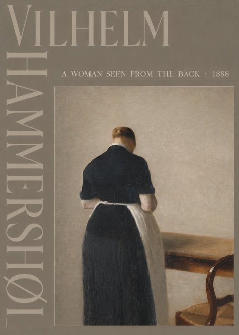 Vilhelm Hammershøi A Woman Seen from the Back No4 - Juliste