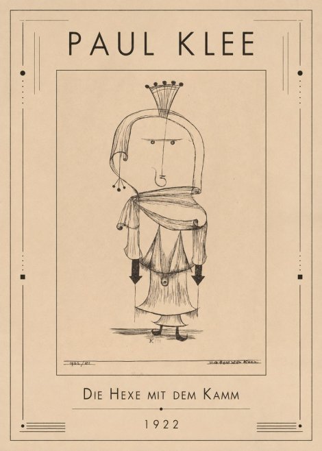 Paul Klee Die Hexe Mit Dem Kamm No1 - Juliste