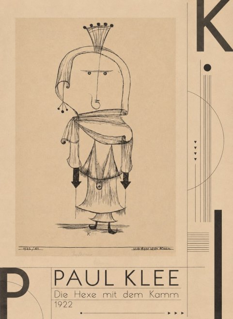Paul Klee Die Hexe Mit Dem Kamm No3 - Juliste
