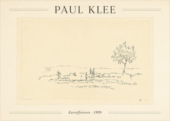 Paul Klee Kartoffelernte · 1909 No1 - Juliste
