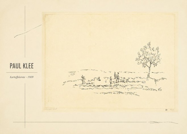 Paul Klee Kartoffelernte · 1909 No2 - Juliste