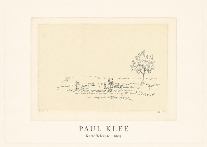 Paul Klee Kartoffelernte · 1909 No4 - Juliste