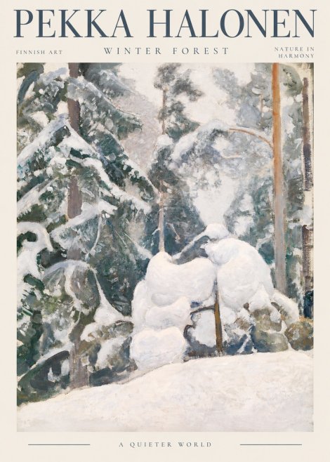 Pekka Halonen Winter Forest II No2 - Juliste