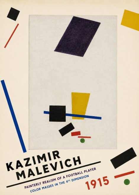 Kazimir Malevich Painterly Realism of a Football Player Color Masses in the 4Th Dimension No3 - Juliste
