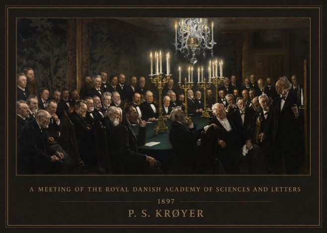 P.S. Krøyer A Meeting at the Royal Danish Academy of Sciences and Letters No6 - Juliste