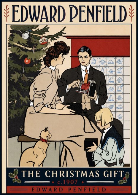 Edward Penfield The Christmas Gift No5 - Juliste
