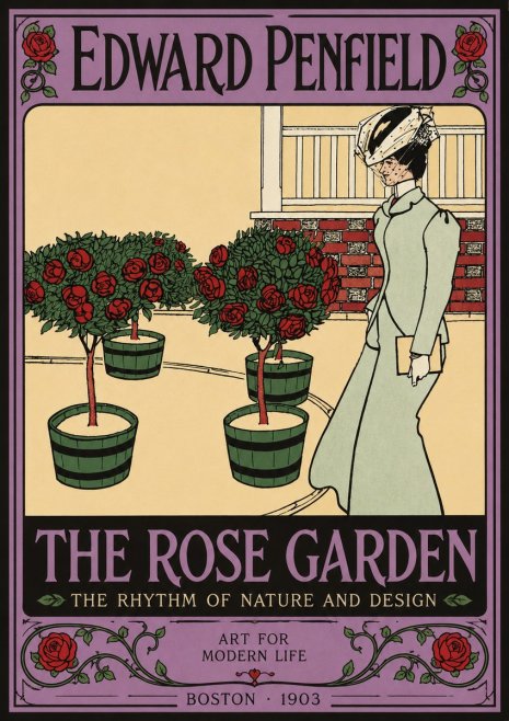 Edward Penfield The Rose Garden No4 - Juliste