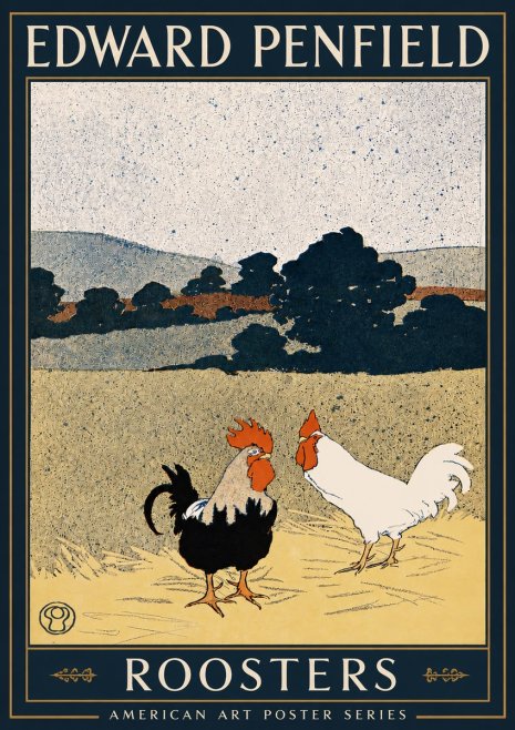 Edward Penfield Roosters No3 - Juliste