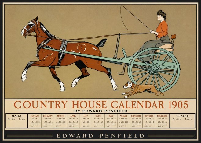 Edward Penfield Country House Calendar 1905 No1 - Juliste