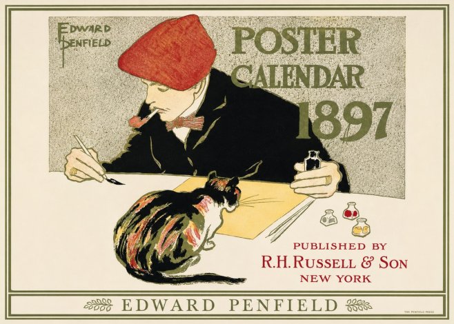 Edward Penfield Poster Calendar 1897 No1 - Juliste